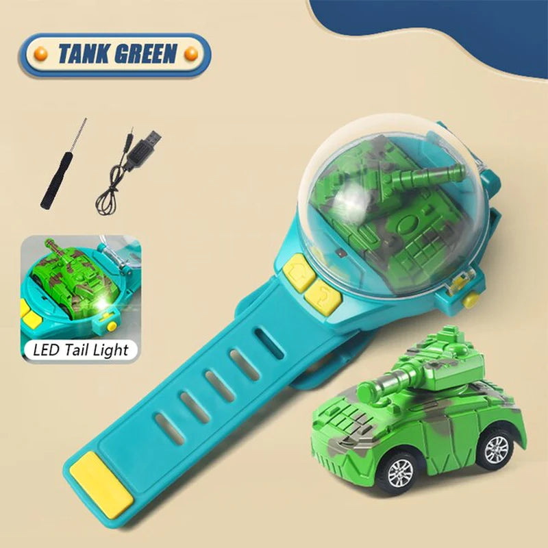 Pikachu Themed Mini RC Tank - 2.4G Remote Control Car , Perfect Christmas Gift!