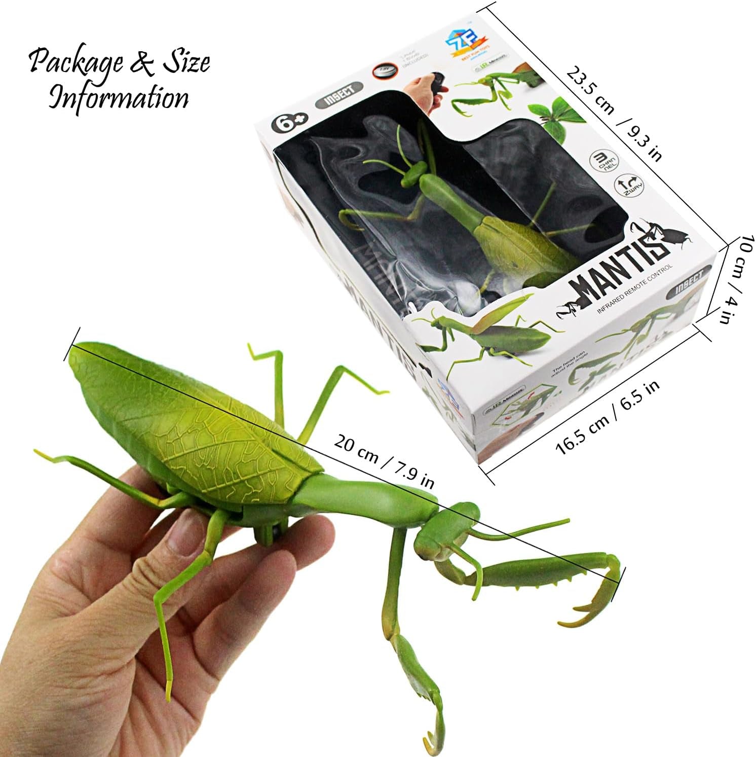 RC Praying Mantis Toy IR Remote Control Animal Realistic Insect Car Vehicle Electric for Kids Birthday Gifts