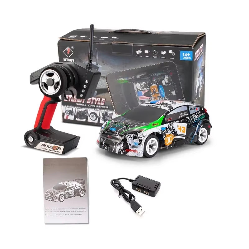 K989 1:28 4WD 2.4G Mini RC Racing Car High Speed Off-Road Remote Control Drift Toys Alloy Vehicle for Children Kids Gift