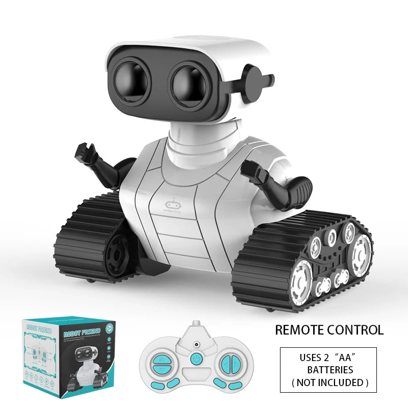 Ebo Robot Toys Rechargeable RC Robot for Kids Boys and Girls Remote Control Toy with Music and LED Eyes Gift for Children'S