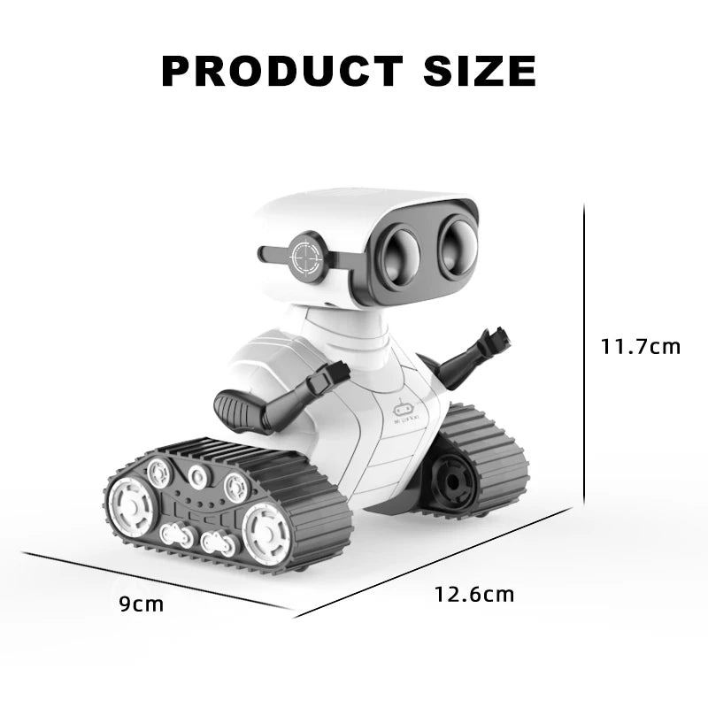 Ebo Robot Toys Rechargeable RC Robot for Kids Boys and Girls Remote Control Toy with Music and LED Eyes Gift for Children'S